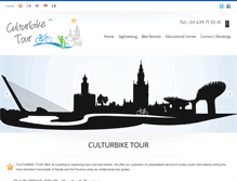 Tablet Screenshot of culturbiketour.com